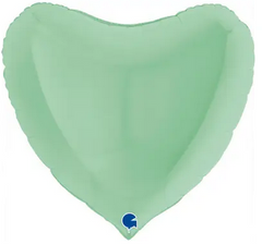 Фольгована кулька Grabo 36” Серце макарун Зелене