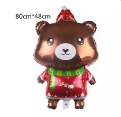 Фольгированный шар Большая фигура НГ Рождественский медвежонок (Китай)