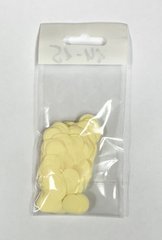Конфетти Кружочек 12 мм Желтый Макарун (100 г)