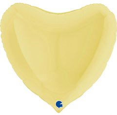 Фольгована кулька Grabo 36” Серце макарун Жовте
