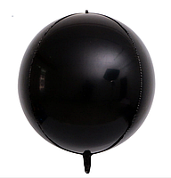 Шар фольгированный сфера 3D чёрный 22″ Китай