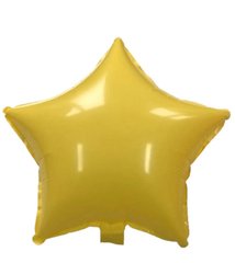 Фольгированный шар 18” Звезда макарун Желтая (Китай)