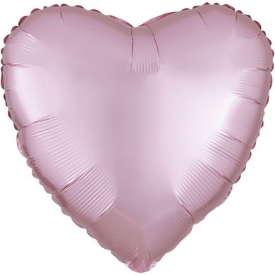 Фольгована кулька Anagram 18" Серце сатин Світло-Рожеве