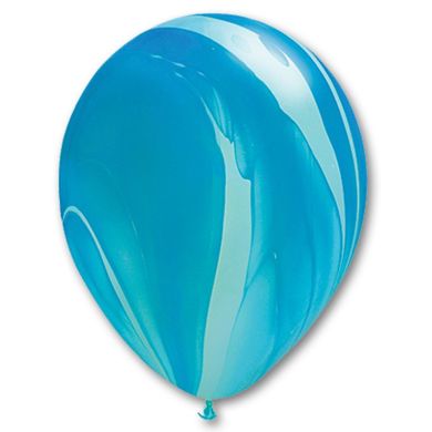 Латексна кулька Qualatex 11″ Супер Агат Блакитний (1 шт)