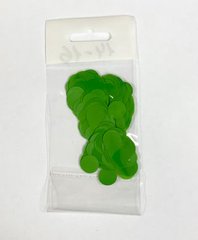 Конфетті Кружочок 12 мм Зелений (100 г)