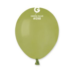 Латексна кулька Gemar 5" Пастель Оливка #98 (100 шт)