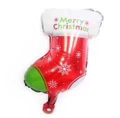 Фольгированный шар НГ Мини фигура Рождественский носок (Китай)