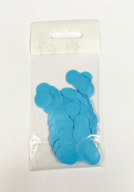 Конфетті Кружочок 12 мм Блакитний (500 г)