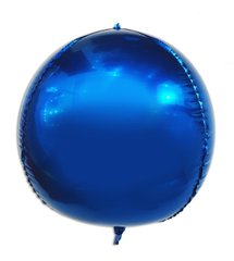 Шар фольгированный сфера 3D синий 22″ Китай