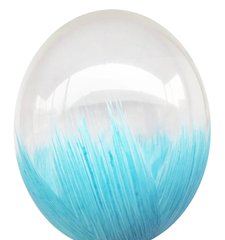 Латексный шар Belbal 12" Браш Голубой (1 шт)
