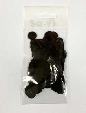Конфетті Кружочок 12 мм Чорний (50 г)