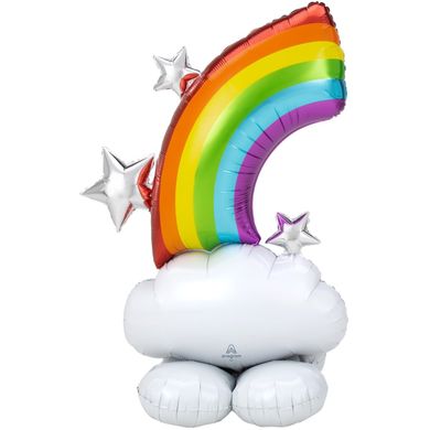 Фольгированный шар Anagram Стоячая фигура радуга airloonz под воздух