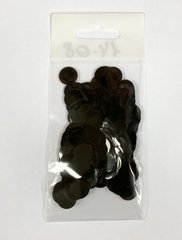 Конфетті Кружочок 12 мм Чорний (100 г)