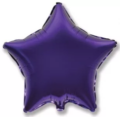 Фольгированный шар 10” Звезда Фиолетовая (Китай)