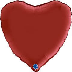 Фольгированный шар Grabo 18" Сердце Рубин Красный