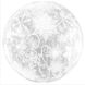 Фольгированный шар 22” Сфера белые снежинки на прозрачном НГ (Китай) - 1