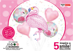 Набор из шаров "Фламинго" (5 шт) Китай в уп.