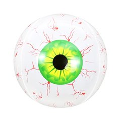 Фольгированный шар 22” Сфера глаз зеленый (Китай)