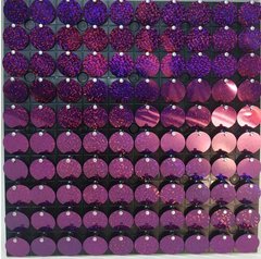 Круглые Пайетки фиолетовый (голограмма) 100 шт