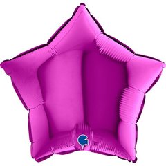 Фольгована кулька Grabo 18” Зірка Пурпуровий
