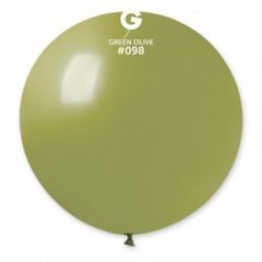 Латексна кулька Gemar 31” Пастель Оливковий #98 (1 шт)