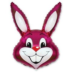 Фольгована кулька Flexmetal Міні фігура кролик малиновий