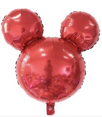 Фольгована кулька Велика фігура Міккі Маус червоний однотонний 66 см (Китай)