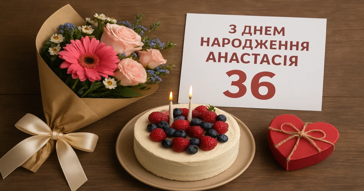 З днем народження Анастасія: 36 побажань до сліз і від серця
