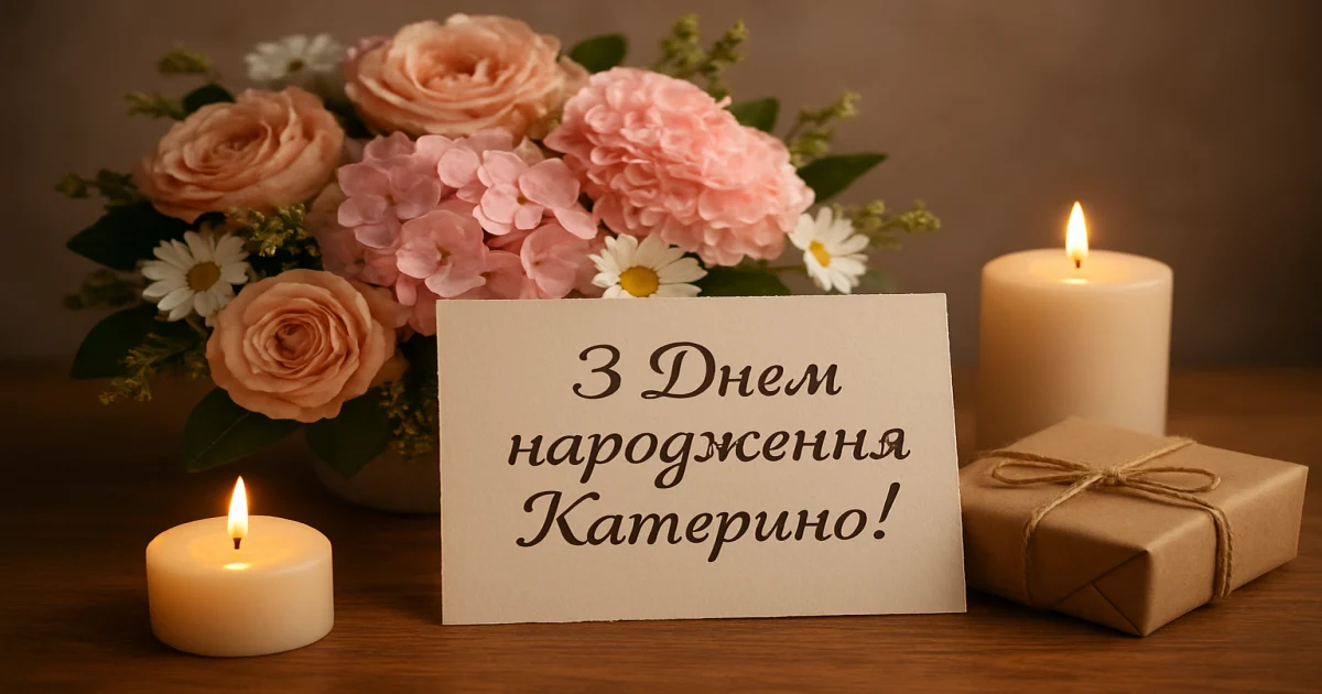 З днем народження Катерина: 33 побажання щирі та душевні