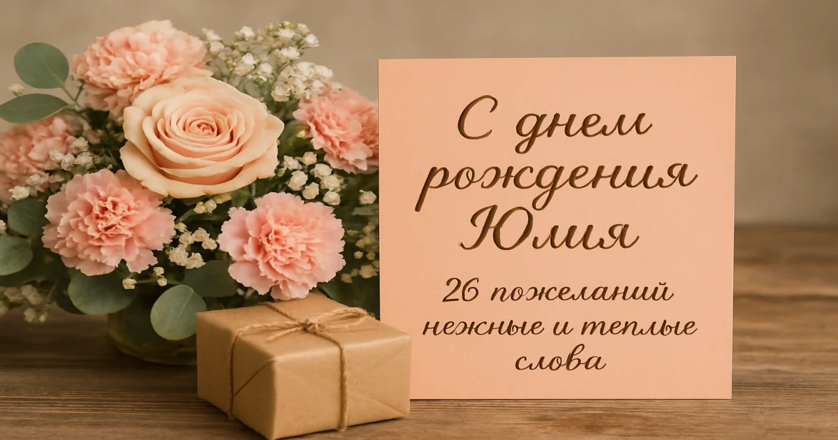 С днем рождения Юлия: 26 пожеланий нежные и теплые слова