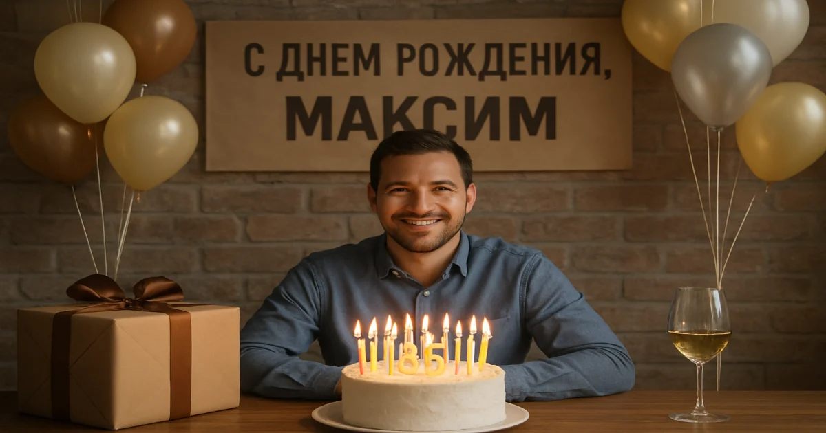 С днем рождения, Максим: 35 поздравлений в прозе и краткие пожелания