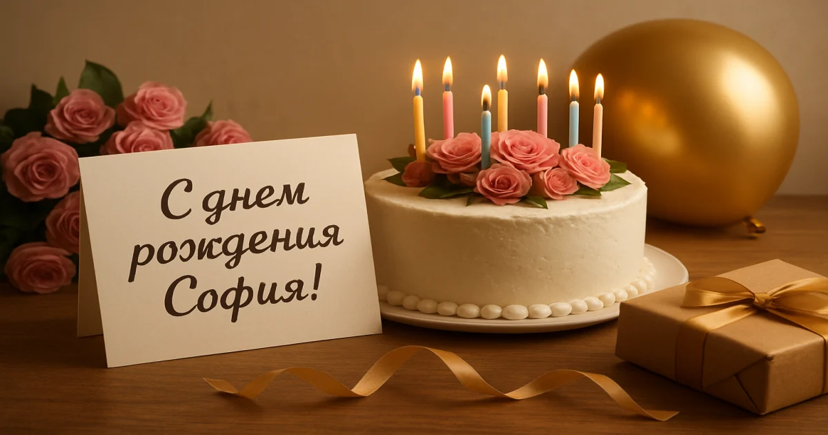 С днем рождения София: 21 пожелание для родных и друзей