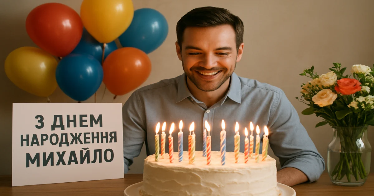 З днем народження Михайло: 30 побажань своїми словами та у віршах