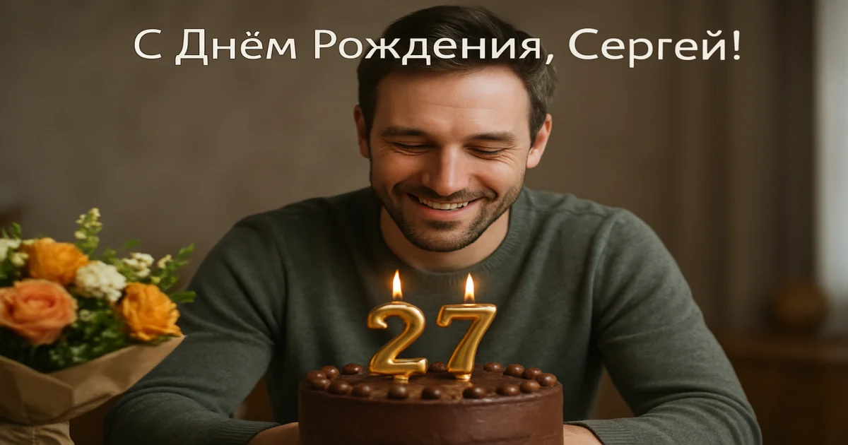 З днем народження Сергій: 27 побажань до сліз і щирі привітання