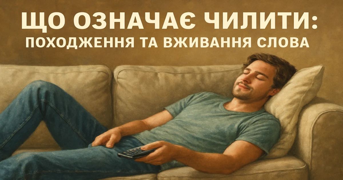 Що означає чілити: походження та вживання слова