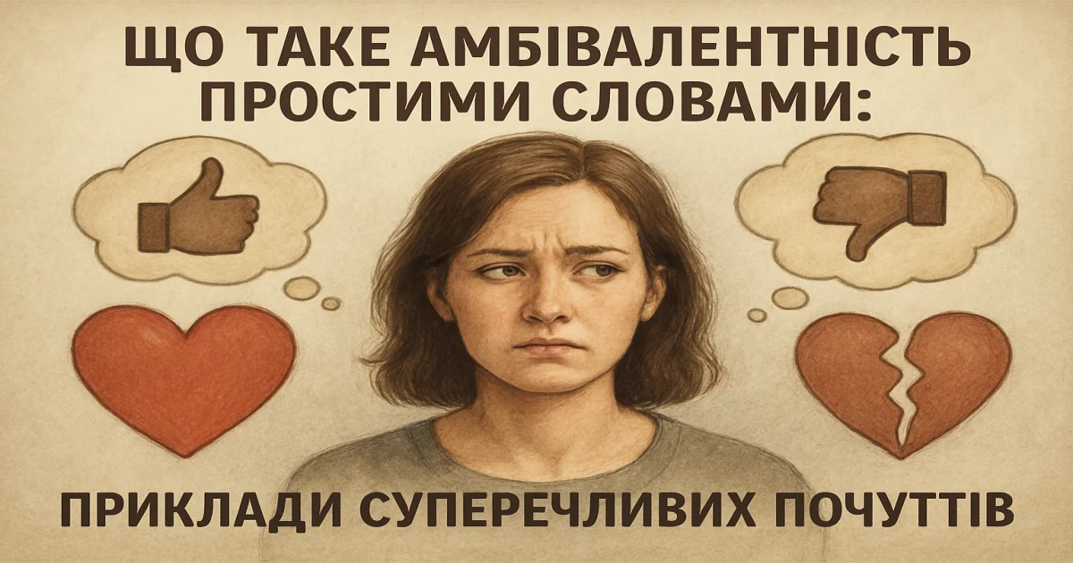 Що таке амбівалентність простими словами: приклади суперечливих почуттів