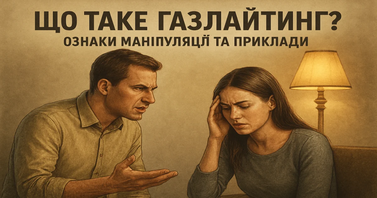 Що таке газлайтинг: ознаки маніпуляції та приклади