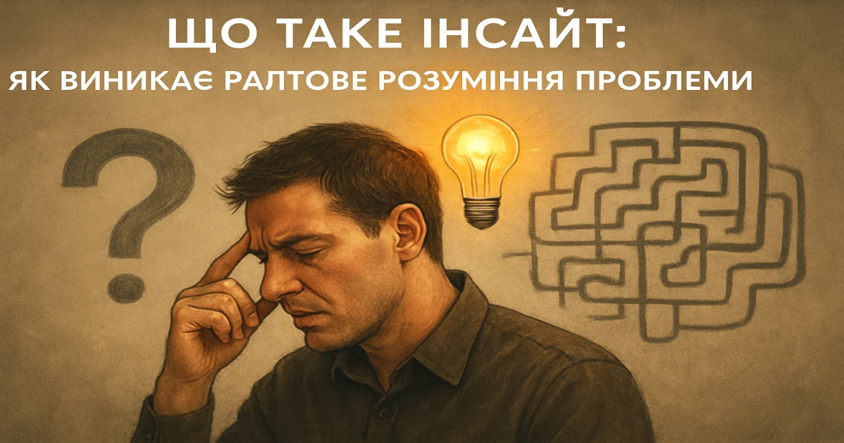 Що таке інсайт: як виникає раптове розуміння проблеми