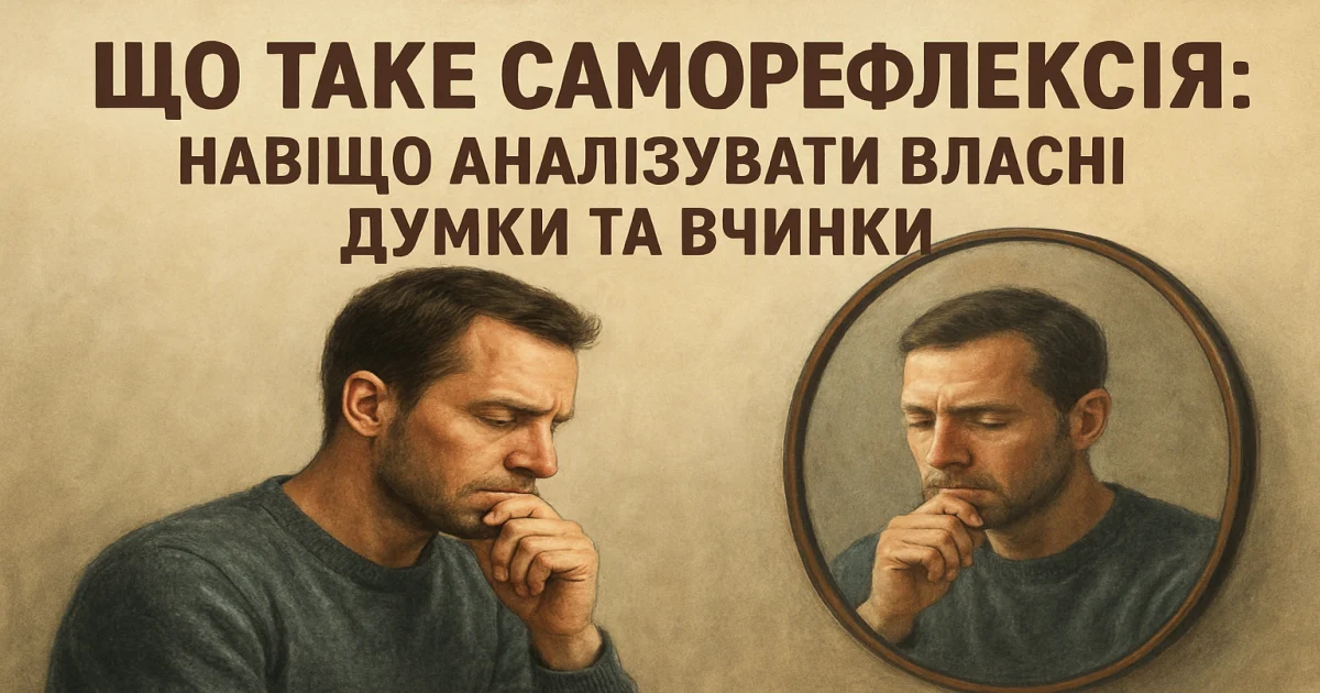 Що таке саморефлексія: навіщо аналізувати власні думки та вчинки