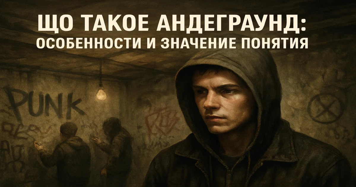Що таке андеграунд: особливості та значення поняття