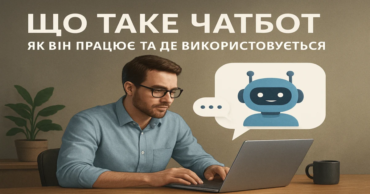 Що таке чатбот: як він працює та де використовується