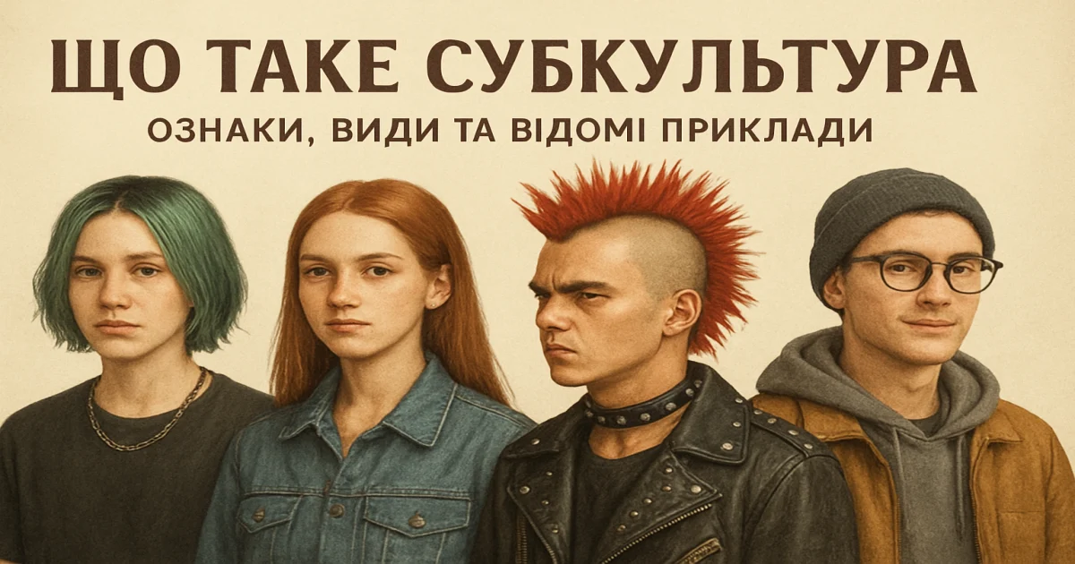 Що таке субкультура: ознаки, види та відомі приклади